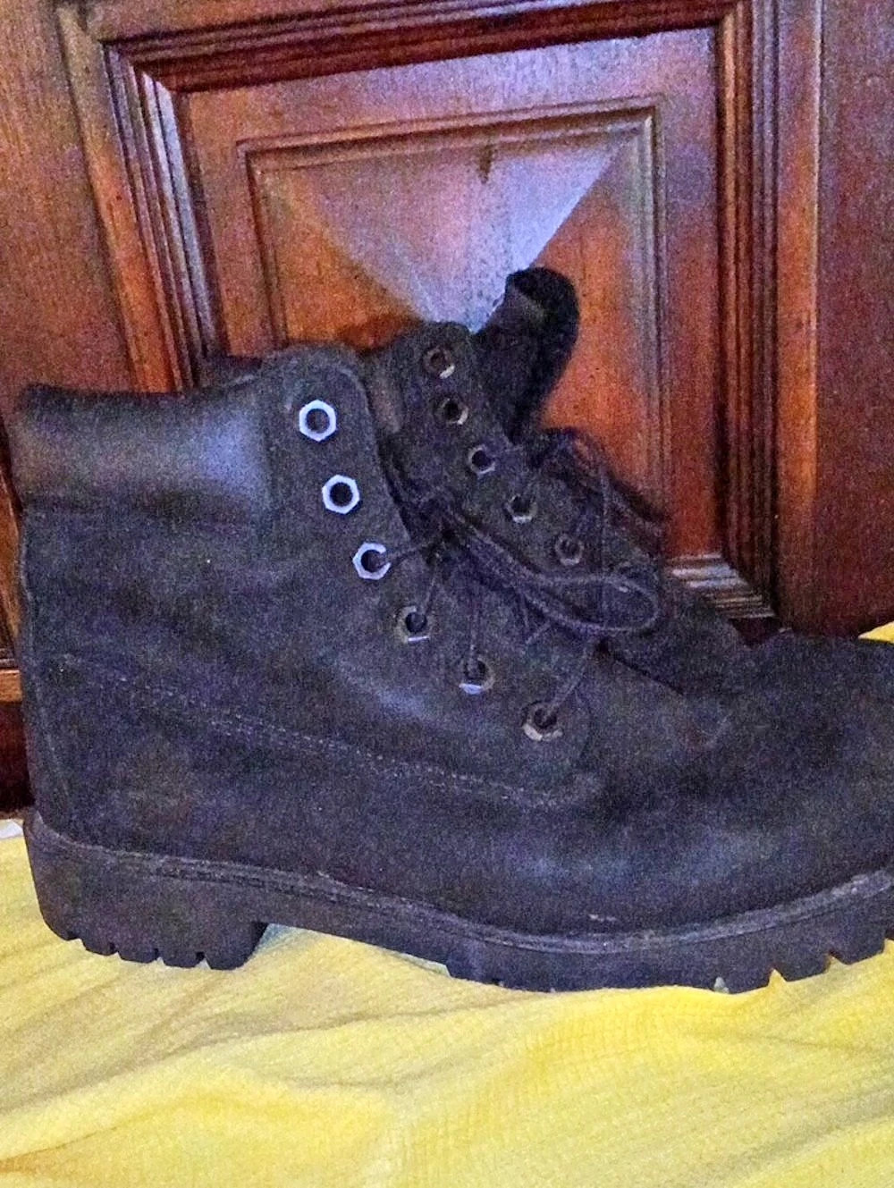 Timberland 's  Big Boys Kids 6-Inch Premium Waterproof Boots Black Size 5.5